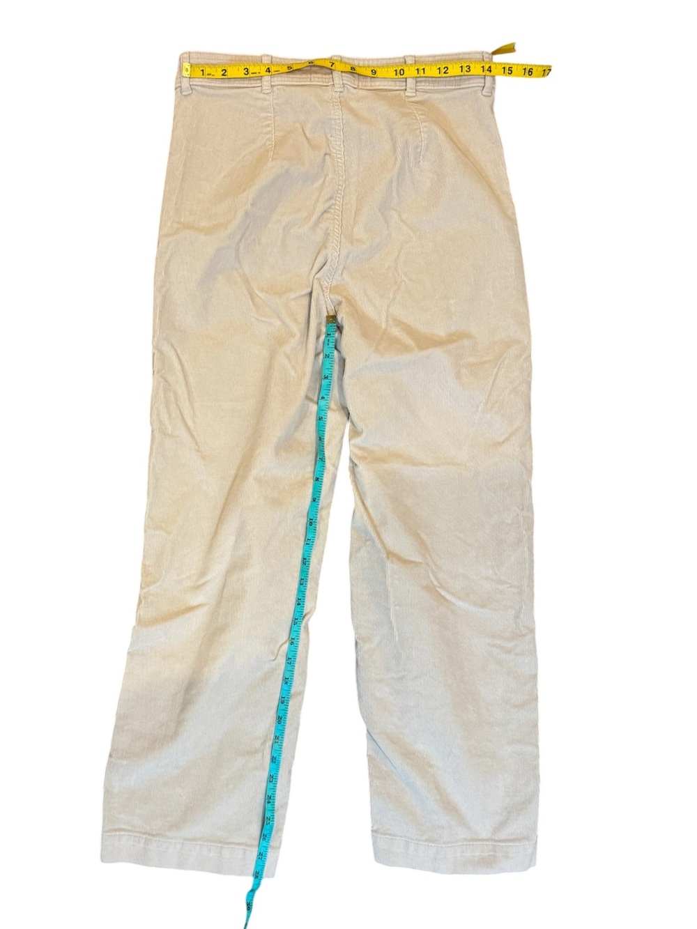 Everlane The Corduroy Wide-Leg Pant Ankle Length Cream Beige Size 6 - Picture 7 of 7